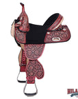 Western Horse Child Saddle Treeless American Leather Barrel