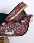 Western Horse Child Saddle Treeless American Leather Barrel