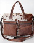 American Darling Briefcase Hair On Genuine Leather Women Bag Western Handbag Purse