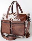 American Darling Briefcase Hair On Genuine Leather Women Bag Western Handbag Purse