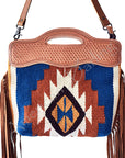 American Darling ADBG265 Clutch Saddle Blanket Genuine Leather Women Bag Western Handbag Purse