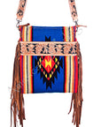 American Darling Cross Body Hand Tooled Saddle Blanket Genuine Leather Women Bag Western Handbag Purse