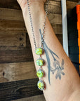 4 Stones Palomino turquoise necklace lariat