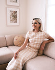 MASON'S DAUGHTER | Stella Knit Top, Blush Gingham