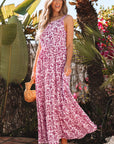 Cecelia Floral Cutout Back Empire Waist Dress