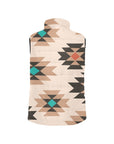 Tan Aztec Puffy Vest