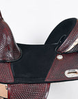 Western Horse Saddle Hilason Treeless Genuine American Leather Trail Tack