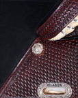 Western Horse Saddle Hilason Treeless Genuine American Leather Trail Tack