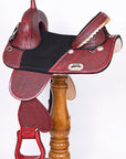 Western Horse Saddle Hilason Treeless American Leather Trail Barrel Tack