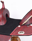 Western Horse Saddle Hilason Treeless American Leather Trail Barrel Tack