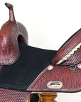 Hilason Treeless Trail Barrel American Leather Saddle Tack Set