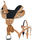 Hilason Western Horse Saddle Treeless American Leather Trail Barrel Tack