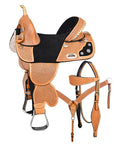 Hilason Western Horse Saddle Treeless American Leather Trail Barrel Tack