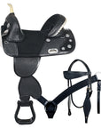 Hilason Western Horse Saddle Treeless American Leather Trail Barrel Tack