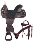 Hilason Western Horse Saddle Treeless American Leather Trail Barrel Tack