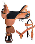 Hilason Western Horse Saddle Treeless American Leather Trail Barrel Tack