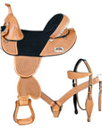 Hilason Western Horse Saddle Treeless American Leather Trail Barrel Tack
