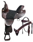 Hilason Western Horse Saddle Treeless American Leather Trail Barrel Tack