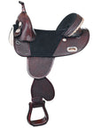 Hilason Western Horse Treeless Trail Barrel American Leather Saddle Tack