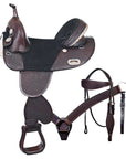 Hilason Western Horse Treeless Trail Barrel American Leather Saddle Tack