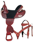 Hilason Western Horse Saddle Treeless American Leather Trail Barrel Tack