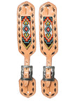 Hilason Western Cowboy Cowgirl Heavy Duty Genuine Leather Slobber Straps Black