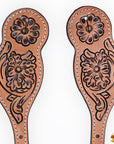 Hilason Western Cowboy Cowgirl Heavy Duty Genuine Leather Slobber Straps Black