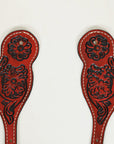 Hilason Western Cowboy Cowgirl Heavy Duty Genuine Leather Slobber Straps Black