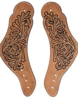 Hilason Western Cowboy Cowgirl Heavy Duty Genuine Leather Slobber Straps Black