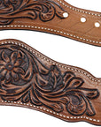 Hilason Western Cowboy Cowgirl Heavy Duty Genuine Leather Slobber Straps Black