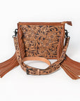 American Darling Hand Tooled Genuine Leather Women Bag Western Handbag Purse