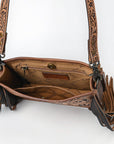 American Darling Messenger Hand Tooled Genuine Leather Women Bag Western Handbag Purse