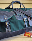 28”W x 14”H x 12”D Canvas Leather Duffle Bag Large 28 Inches
