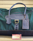 28”W x 14”H x 12”D Canvas Leather Duffle Bag Large 28 Inches