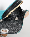 Hilason Western Horse Saddle Treeless American Lather Trail Barrel Tack