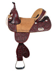 Hilason Western Horse American Leather Trail Barrel Racing Saddle