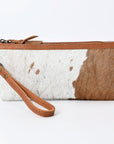 American Darling ADBG344TAW Wristlet Hair On Genuine Leather Women Bag Western Handbag Purse