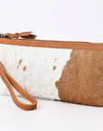 American Darling ADBG344TAW Wristlet Hair On Genuine Leather Women Bag Western Handbag Purse