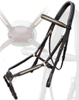 ExionPro Brass Clincher Figure 8 Bridle with Rubber Reins