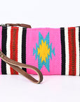 American Darling Wristlet Saddle Blanket Fabric Genuine Leather Western Women Bag | Handbag Purse | Women Wristlet | Wristlet Wristlet | Travel Wristlet | Leather Wristlet | Clutch Wristlet