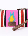 American Darling Wristlet Saddle Blanket Fabric Genuine Leather Western Women Bag | Handbag Purse | Women Wristlet | Wristlet Wristlet | Travel Wristlet | Leather Wristlet | Clutch Wristlet