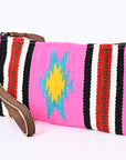 American Darling Wristlet Saddle Blanket Fabric Genuine Leather Western Women Bag | Handbag Purse | Women Wristlet | Wristlet Wristlet | Travel Wristlet | Leather Wristlet | Clutch Wristlet