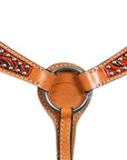 Hilason Western American Leather Horse Breastcollar Dual Tone