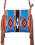 American Darling Saddle Blanket Genuine Leather Women Bag Western Handbag Purse