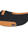32X32 Hilason Western Contoured Horse Saddle Pad Wool Felt Round Black