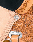Western Horse Saddle American Leather Barrel Flex Tree Trail Hilason
