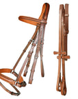 ExionPro Pressure Relief Crown Dressage Bridle with Web Reins