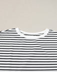 Stripe Tee & Shorts Set