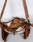 American Darling Hobo Hair On Genuine Leather Women Bag Western Handbag Purse