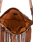 American Darling Hobo Hair On Genuine Leather Women Bag Western Handbag Purse